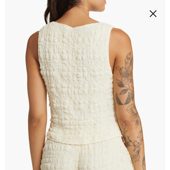 Yllw the Label Tatum Bubble Tie Front Vest XS - Picture 7 of 14